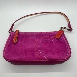 COACH pink velvet mini bag (2000’s style)